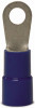 Ring Terminal, Vinyl Insulated Barrel, 6 Awg, Blue, 3/8-In., 4-Pk.