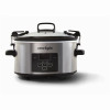 Programmable Cook & Carry Slow Cooker, Digital Display, Stainless Steel, 4 Qts.