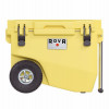 RollR 60 Quart Wheeled Hard Cooler with Tow Handle (SUNNY SIDE)