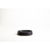 Crater Bathroom Soap Dish, Matte Black Ceramic