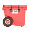RollR 45 Quart Wheeled Hard Cooler with Telescopic Handle (CORAL)