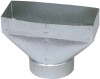 HVAC Register Boot, Galvanized, 30-Gauge, 3-1/4 x 10 to 4 In.