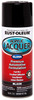 Acrylic Lacquer Spray, Automotive, Black Gloss, 12-oz. (6 pieces)