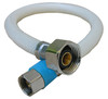 Faucet Connector, Flexible Poly, 3/8 x 1/2 x 12 In.