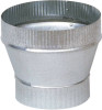 HVAC Duct Pipe Taper Increaser, 3 x 4 In., 24-Guage