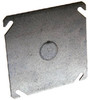 Flat Knockout Box Cover, 4 In. Square