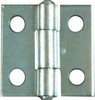 Narrow Hinge, Zinc, 1 x 1 In., 2-Pk.