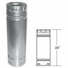 Pellet Vent Stove Pipe, Twist Lock, 3 x 24 In.