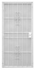 Flagstaff Security Door, White Steel, 36 x 81-3/4-In.