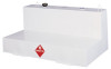 Liquid Transfer Truck Tank, L-Shaped Steel, White, 100 Gallons