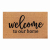 Welcome Coir Door Mat, 18 x 30 In.