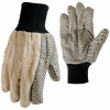 Dot Canvas Gloves, Cotton, Men's M