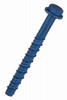 Concrete Screw Anchors, Hex Head, 3/8 x 4 In., 10-Pk.