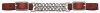 Bridle Curb Strap, Mahogany Leather, 5/8 In.