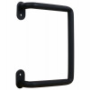 Troy Sliding Barn Door Handle, Matte Black Modern Pull, 8 In.