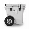 RollR 30 Quart Wheeled Hard Cooler with Telescopic Handle (POWDER)