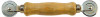 Screen Spline Rolling Tool, Wood Handle, Steel Wheels