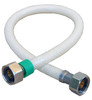 Faucet Connector, Flexible Poly, 1/2 IP x 1/2 IP x 12 In.