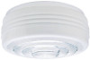 Drum Light Shade, White With Clear Lens, 6.5-In. (6 pieces)