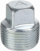 Galvanized Pipe Plug, Square Head, 3 In.
