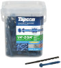 Concrete Screw Anchors, Hex Washer Head, Steel, 1/4 x 2-3/4 In., 150-Pk.