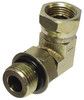 90 Degree Hydraulic Adapter, 1/2-In. Male 0-Ring x 1/2-In. FP Swivel