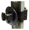 Electric Fence Insulator, T-Post Wire, Black, 25-Pk.