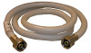 Faucet Connector, Flexible Poly, 1/2 Iron Pipe Size x 1/2 Iron Pipe x 48 In.