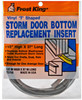 37 In. Gray Vinyl Storm Door Bottom T Section Insert