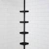 4-Tier Corner Shower Caddy, Black