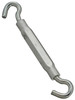 Hook/Hook Turnbuckle, Zinc, 5/16 x 9 In.