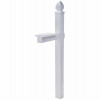 Whitley Post Cover, White Plastic, Post Not Included, 57-In.