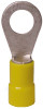 Ring Terminals, Insulated, Solderless, 12-1/4 Stud, 50-Pk.