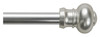 Ashby Cafe Curtain Rod, Silver Satin, 7/16 x 28 to 48 In.