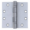 Ball-Bearing Hinge With Non-Removable Pin, Satin Stainless Steel, 4.5 x 4.5 In.