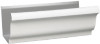 K-Style Gutter, White Aluminum, 5 In. x 10 Ft.