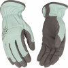 Women's Suede Gloves, Gray, L