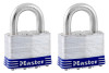 Laminated Keyed-Alike Steel Padlocks, 2-Pack, 2-In.