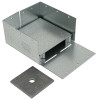 Adjustable Post Base, 1 In. Stand Off Ht., 16-Gauge Steel, 6 x 6 In.