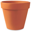 Terra Cotta Clay Flower Pot, Standard, 10-In. (6 pieces)