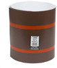 Trim Coil, White/Brown Painted Aluminum, 14 In. x 50 Ft.