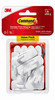 Small Hooks, White, 8 Hooks/16 Strips Value Pack