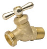 Hose Bibb, Straight, No-Kink, Brass, 3/4 MP x 3/4 In. Hose