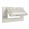 1-Gang Weatherproof Flip Cover, Horizontal, GFCI, White