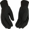Dot Jersey Gloves, Heavyweight Cotton/Poly, Brown, Men's L, 3-Pk.