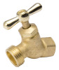 Hose Bibb, Straight, No-Kink, Brass, 3/4 FP x 3/4 In. Hose