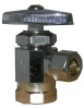 Angle Stop Valve, Chrome, 1/2 In. Female Pipe Thread Inlet x 3/8 In. O.D. Compression Outlet