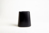 Crater Toothbrush Holder, Matte Black Ceramic