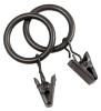 Curtain Ring Clips, Black, 14-Pk.