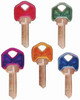 Kwikset Cool Color Plastic Head Key Blank (5 pieces)